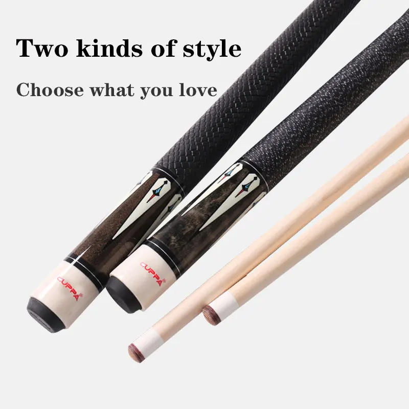 Cuppa DL Profession Billiard Cue Big Tip11.75mm/12.75mm Nine Ball Black 8 16 Color Billiard Cue PU Leather Warp Pool Cue