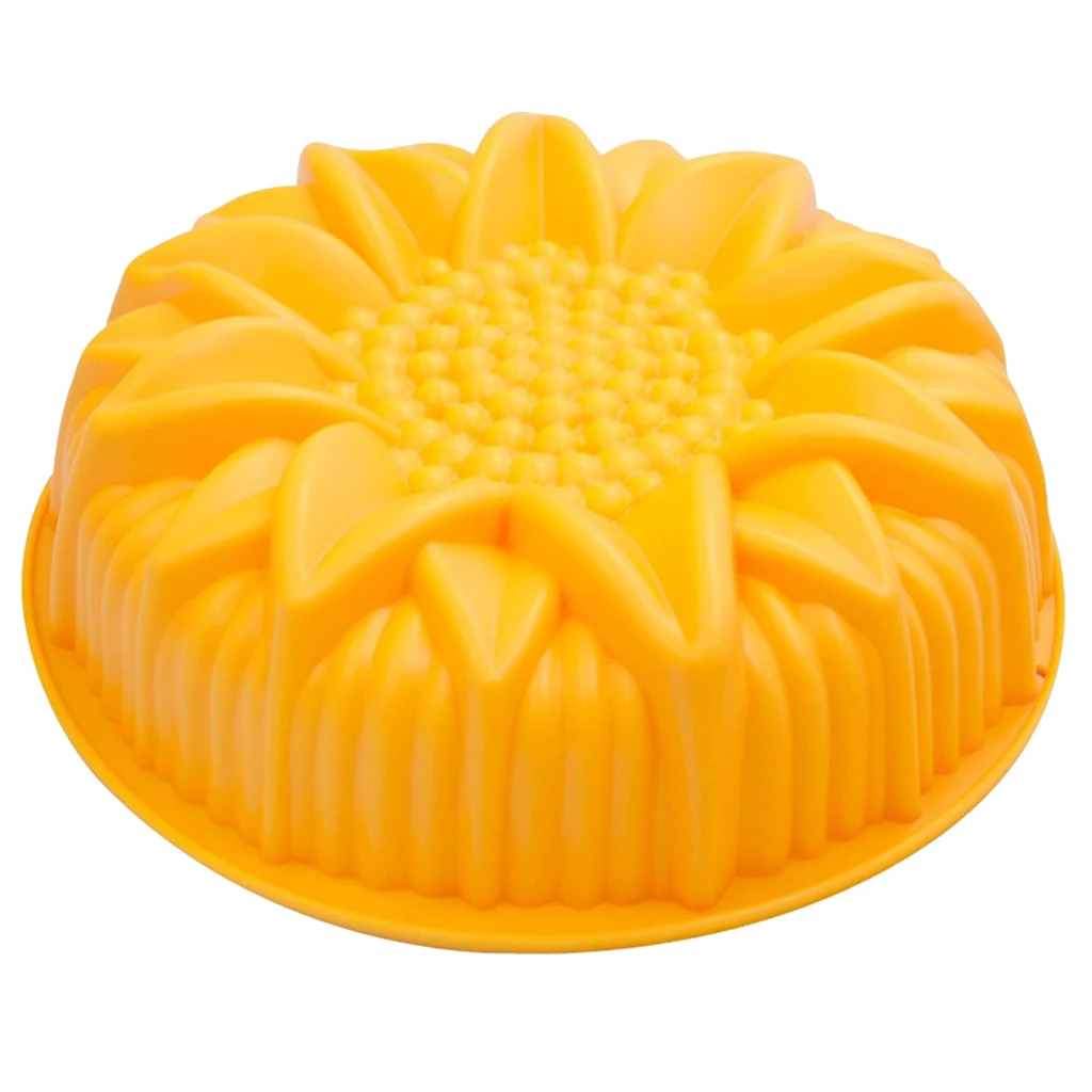 Sunflower Silicone Big Cake Pan Bread Chocolate Pizza Baking Tray Mold