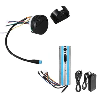 

Electric Scooter Bluetooth Dashboard Control Board Motherboard Controller & Charger for Ninebot Es1 Es2 Es3 Es4 EU Plug