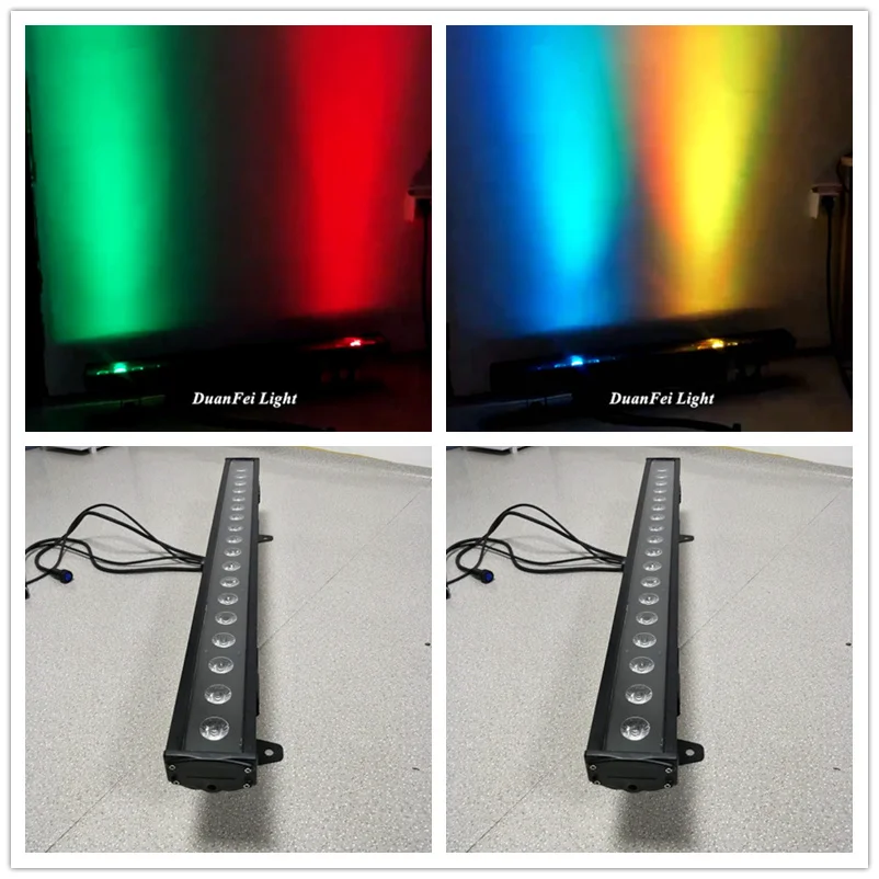 Светодиодный настенный светильник rgbw 2 шт. 18x10 Вт dmx512 уличный точечный пиксельный