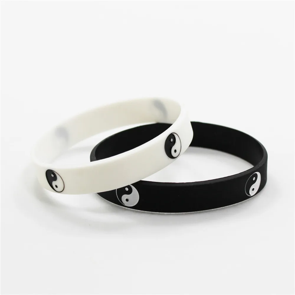 Tai Chi Silicone Wristband Bracelet Jewelry 1pc