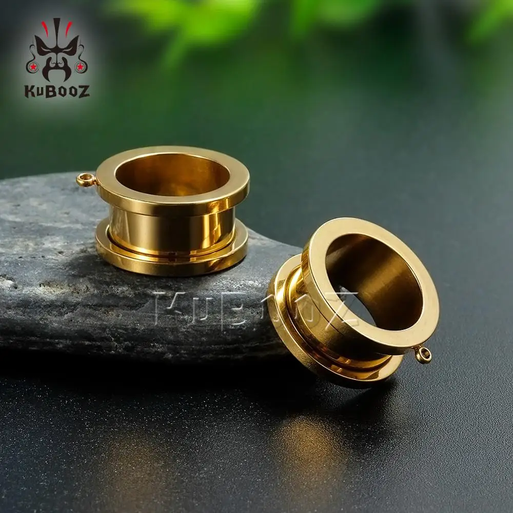 Kubooz Новая Мода пирсинг в уши, туннели расширители для ушей хирургические Stianless стальные классические gugues Muiti Coloer