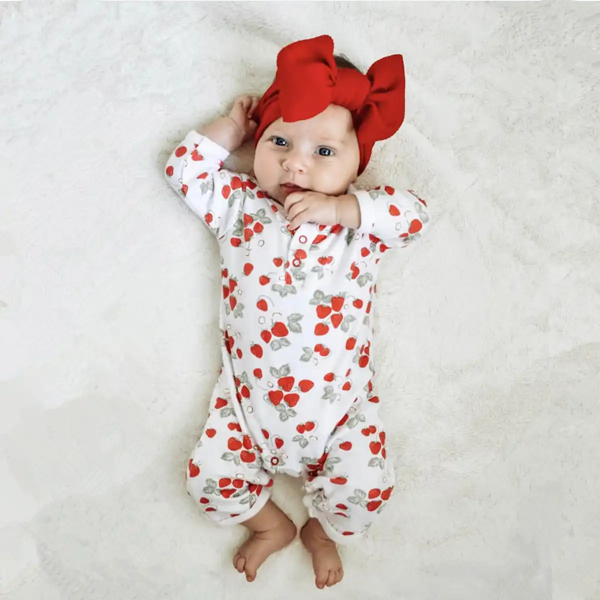 newborn strawberry outfit