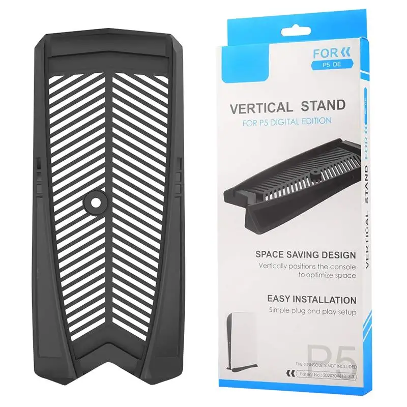 

New Game Console Stand Plastic Console Bracket Non-slip Heat-dissipation Game Player Holder Replacement for PS5