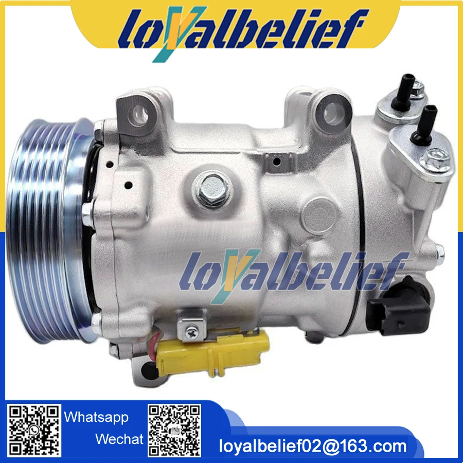 

SD6C12 AC Compressor For Peugeot 207 307 308 508 PARTNER C3 C4 C5 DS3 9659875780 6453QJ 6453QK 6453WK 6453WL 6453ZZ 9822826880