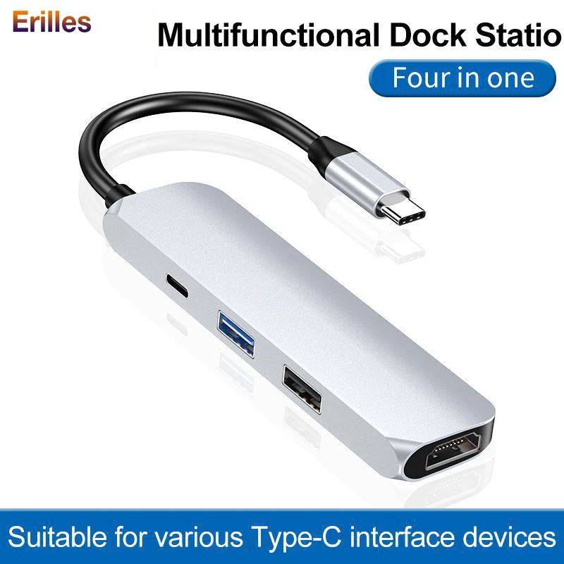  for MacBook USB HUB Adapter Type C to 4K HDMI Type c to USB 3.0 USB2.0 Splitter Multiport Adapter P