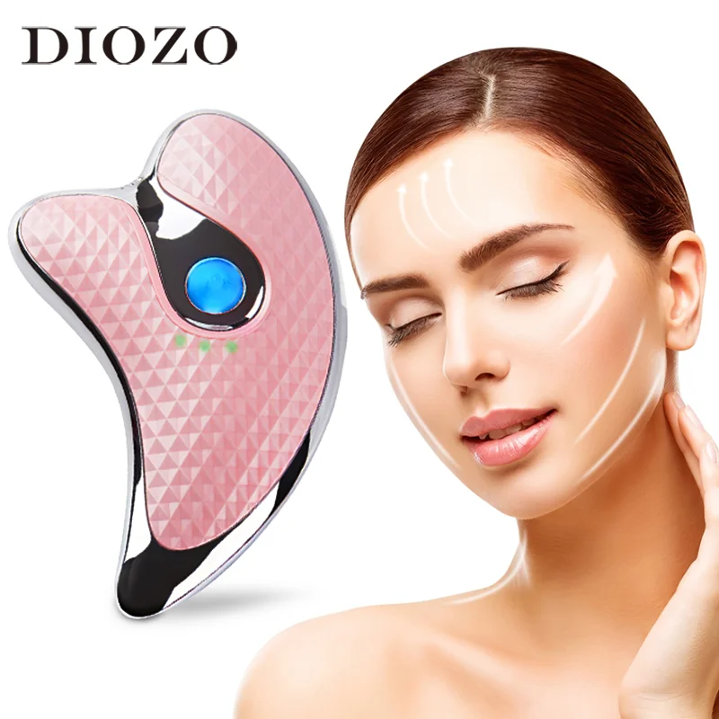 Microcurrent Facial Scraper Massager Electric Face Lifting Firming
