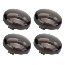 ALLOYSEED-cubierta de iluminación para motocicleta HARLEY Davidson, cristal de señal intermitente, estilo bala, frontal y trasera ahumada, 4 Uds.