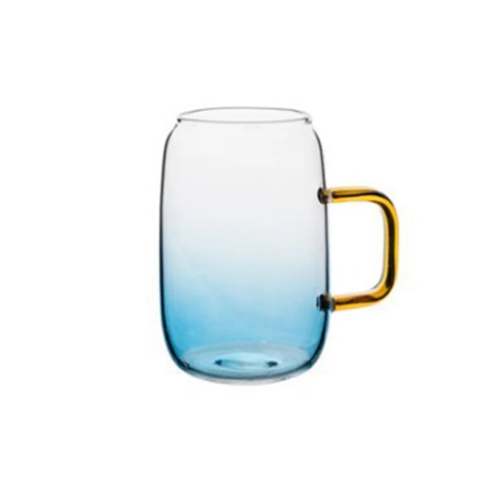 Горячая градиент цвета мрамор холодной воды стеклянная бутылка высокая термостойкость стеклянный горшок, кувшин чайник TI99