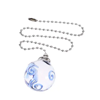 

1PC Elegant Stylish Durable Quality Glass Fan Light Pendant Light Swirl Glass Pendant Crystal Drop for Party Ceiling Lamp Weddin