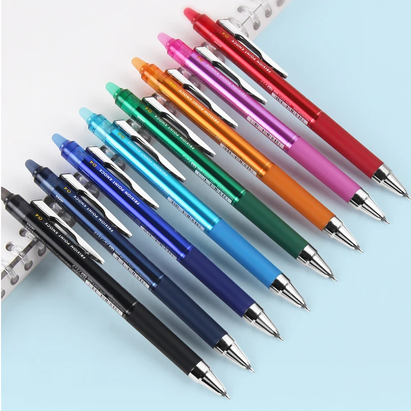 Pilot Frixion 지워지는 젤 펜, 컬러 잉크, Syunergy 팁, 펜 포인트, 8 가지 색상, 학생 및 사무용품 LFPK-25S4, 0.4mm, 0.5mm