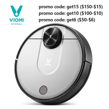 

XIAOMI VIOMI V2 PRO 2 in 1 LDS+SLAM Robot Vacuum Cleaner, 550ml Electric Control Tank, Wet and Dry, Self Charging, Save 5 Maps
