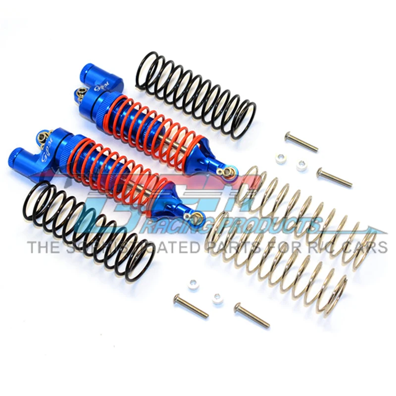 GPM ALUMINIUM REAR ADJUSTABLE L-SHAPE DAMPER (95MM) WITH 1.3MM &amp 1.7MM COIL SPARE SPRINGS For TRAXXAS TELLURIDE 4X4 RC Upgrade | Игрушки и