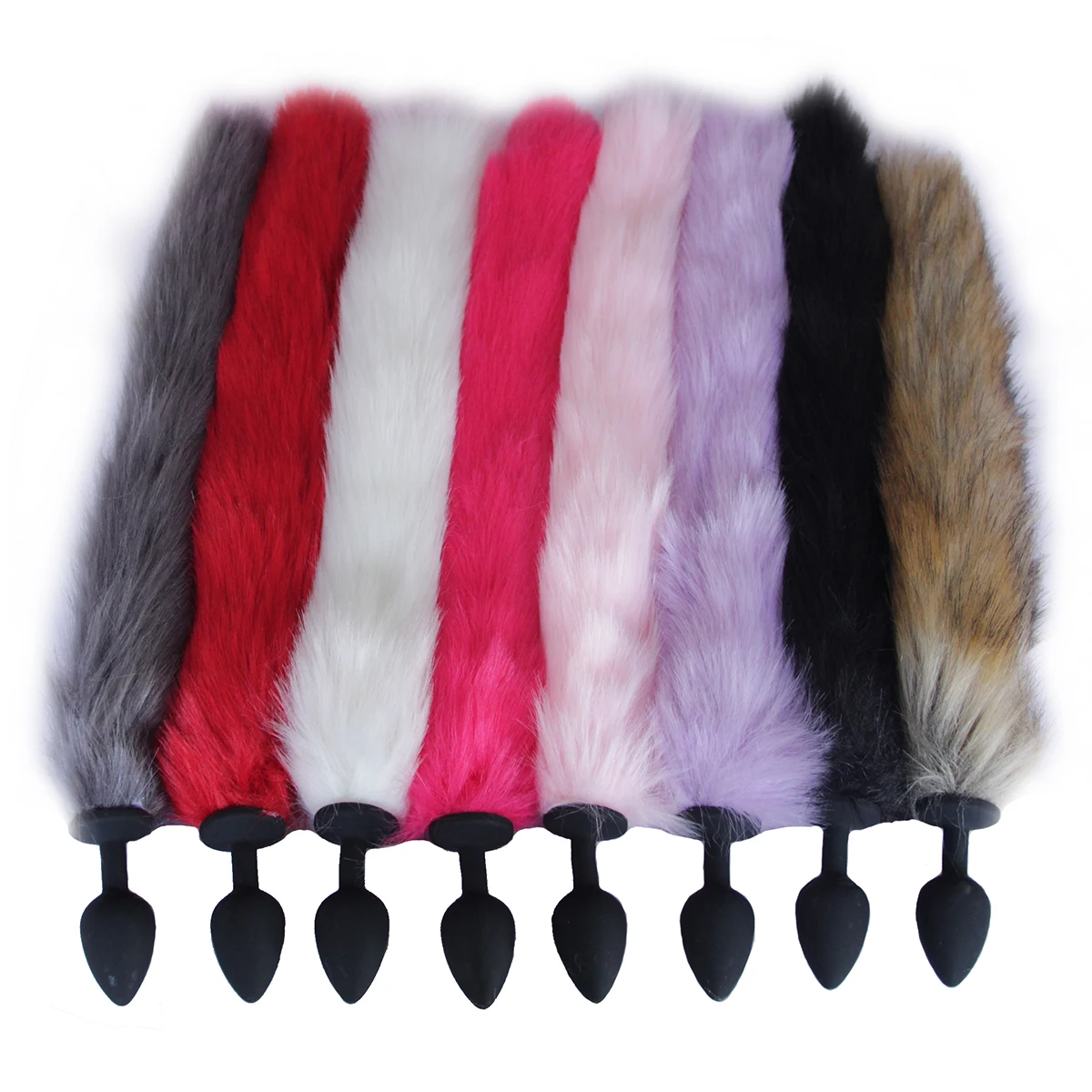 Silicone Butt Anal Plug Fox Tail Soft Erotic Beads Sex Toys For Women Adult Games Cosplay Products |