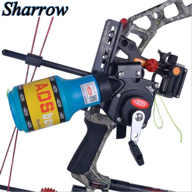 

ADS Bow fishing Archery Fishing Spincast Reel Machine Bottle Rope Quiver Used For Compound Bow Recurve Bow Accessory