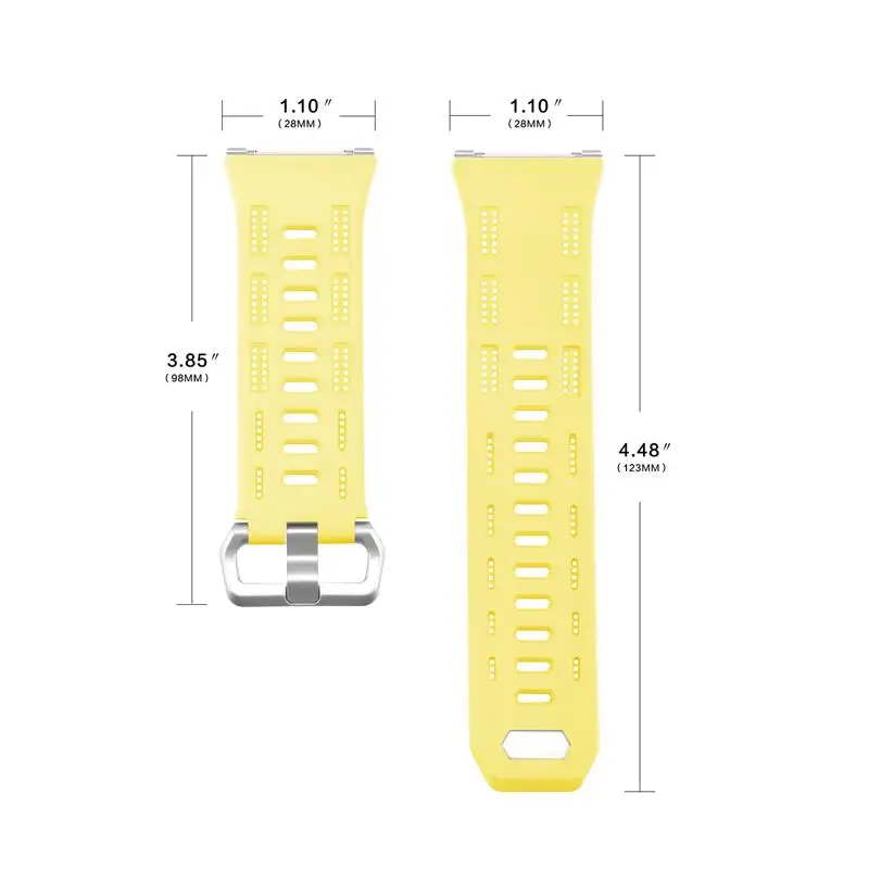 Yellow Joyozy, новая мода, мужские, женские, спортивные, семь цветов, подходят для битов, ионные часы, ремешок, полый, силикагель, для фитнеса, ионные часы, ремешок - Цвет ремешка: Yellow