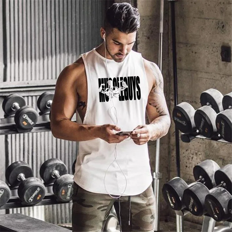 Одежда для спортзала жилет для пробежек для мужчин O воротник хлопок дышащая баскетбольная майка Бодибилдинг майка без рукавов майка для мускулистых мужчин