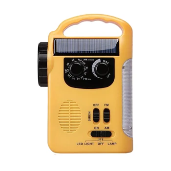 

Flashlight Solar Emergency Radio Battery Operated Radio Led Camping Lantern with AM/FM Radio & Cell Phone Charger