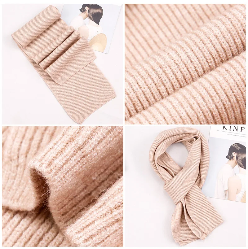 Tanie 2019 z miękkiej dzianiny 55% kaszmirowy szalik dla dzieci zima solidna kolorowa wełna szalik dla kobiet czarne męskie szaliki chłopiec dziewczyna ciepłe szaliki