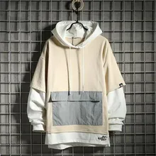 Корейские негабаритные толстовки мужские и женские однотонные толстовки уличная толстовка с капюшоном хип хоп мужские повседневные осенние толстовки с капюшоном Мужские