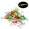 50pcs/Pack 0.8g 1/32oz Multicolor Mini Lead Jig Head Hook for Soft Swimbait Winter Ice Fishing Tackle by Hengjia ► Photo 2/6