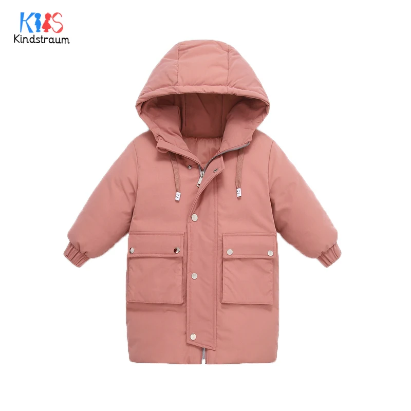 Г. Новая детская зимняя куртка для девочек/мальчиков, теплое детское зимнее пуховое пальто Длинная Верхняя одежда с капюшоном для девочек, одежда DC185