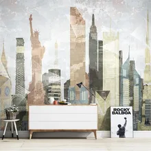 Best Offers Large 3D Wallpaper Mural Custom Modern City Architecture Abstract Geometric Lines Background Wallpaper Mural