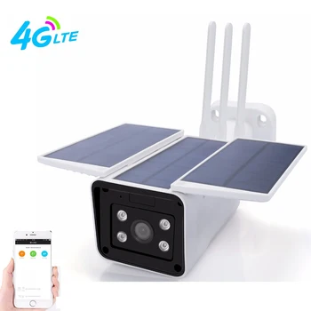 

2MP Solar Power Ip Bullet Camera 1080P HD 4G SIM Card Long IR Vision Outdoor Surveillance Cameras P2P Wire Free CCTV Camera