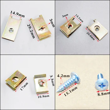 

Car Body Gasket Clips Screw Metal Mixed Professional 200Pcs Auto Fasteners