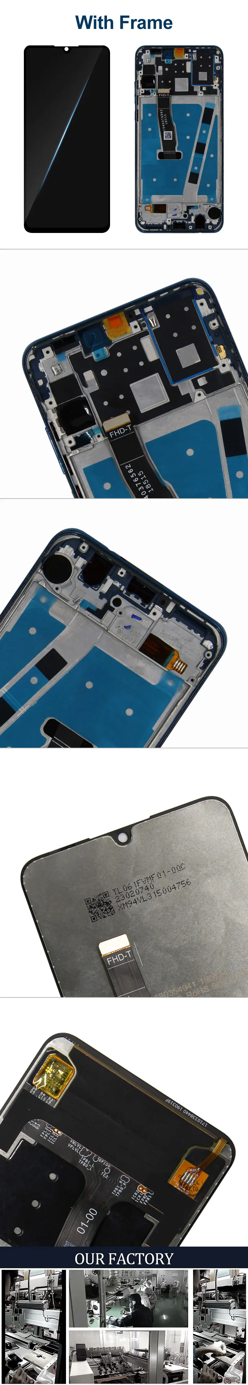 2312*1080 AAA ЖК-дисплей с рамкой для HUAWEI P30 Lite ЖК-экран для HUAWEI P30 Lite экран Nova 4e MAR-LX1 LX2 AL01
