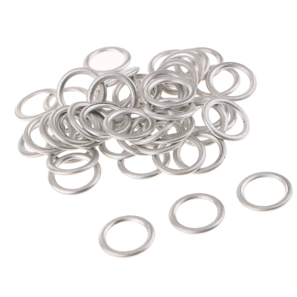 50pcs Auto Car Oil Drain Plug Washer Compatible for VW AUDI Q5