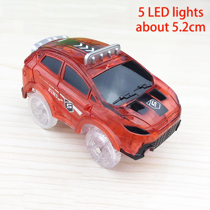5 LED Lights 3 цвета трек автомобиль игрушка полицейский трек автомобиль игрушки модель гоночный автомобиль игрушки светящийся трек запчасти гоночная Электроника светящиеся автомобильные огни - Цвет: 5 LED Lights