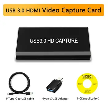 

HDMI to USB 3.0 Video Capture Dongle 1080P 60FPS Video Audio Grabber Game Capture Recorder for XBOX PS4 Live TV