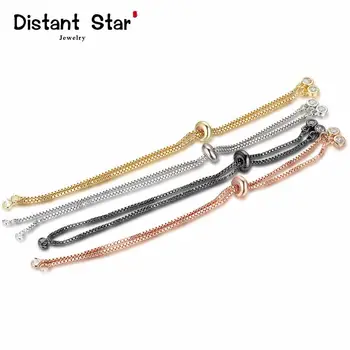 

Drawstring Basic CZ Zircon Adjustable Sizes Bracelet For DIY Micro Pave Cubic Zirconia Jewelry Bracelets Making Wholesale