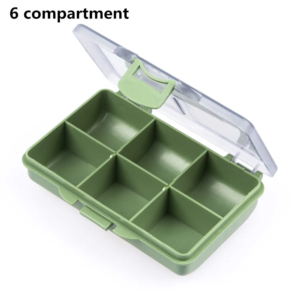 6 Compartments Lixada коробка для рыболовной снасти приманки рыболовные крючки Коробка Приманка Для Хранения Чехол 14 Отсек Рыбалка инструмент сортировочная коробка для песка - Цвет: 6 Compartments