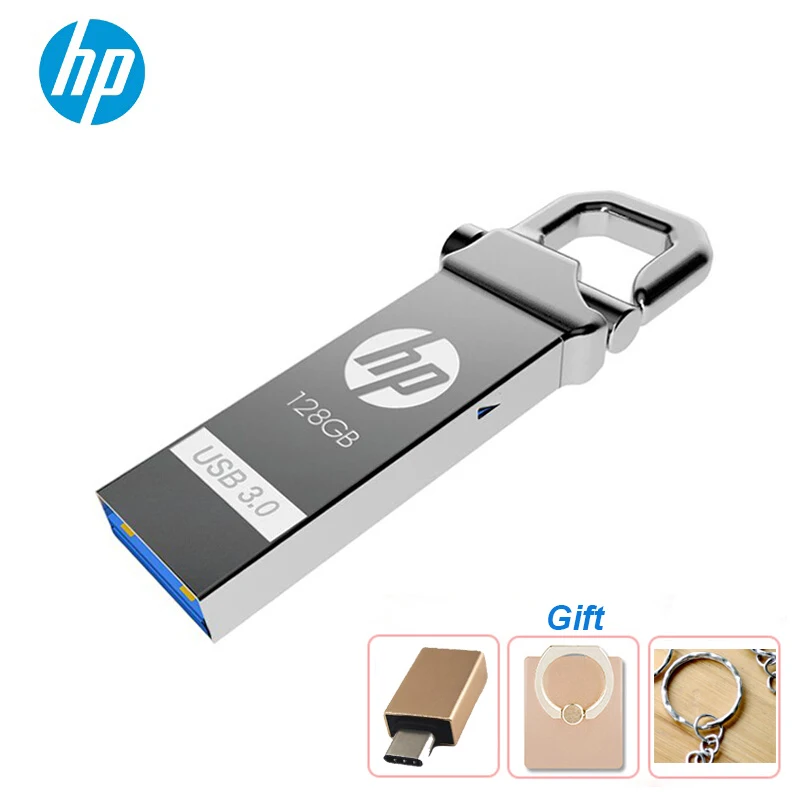 Original HP X750W USB3.0 High Speed metal USB Flash Drive waterproof