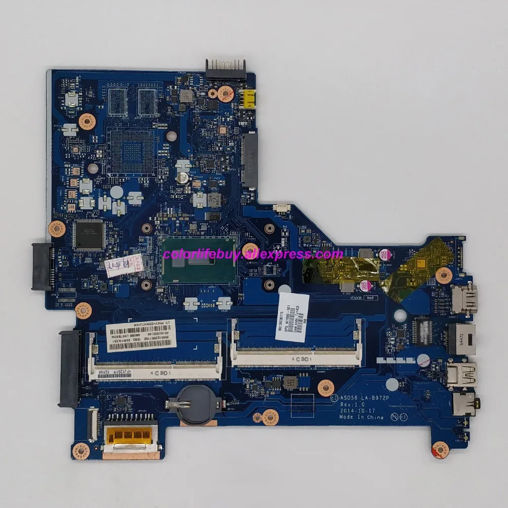 

Genuine 801860-501 UMA w i3-5010U CPU ASO56 LA-B972P Laptop Motherboard for HP 15-R253CL 15-R264DX NoteBook PC