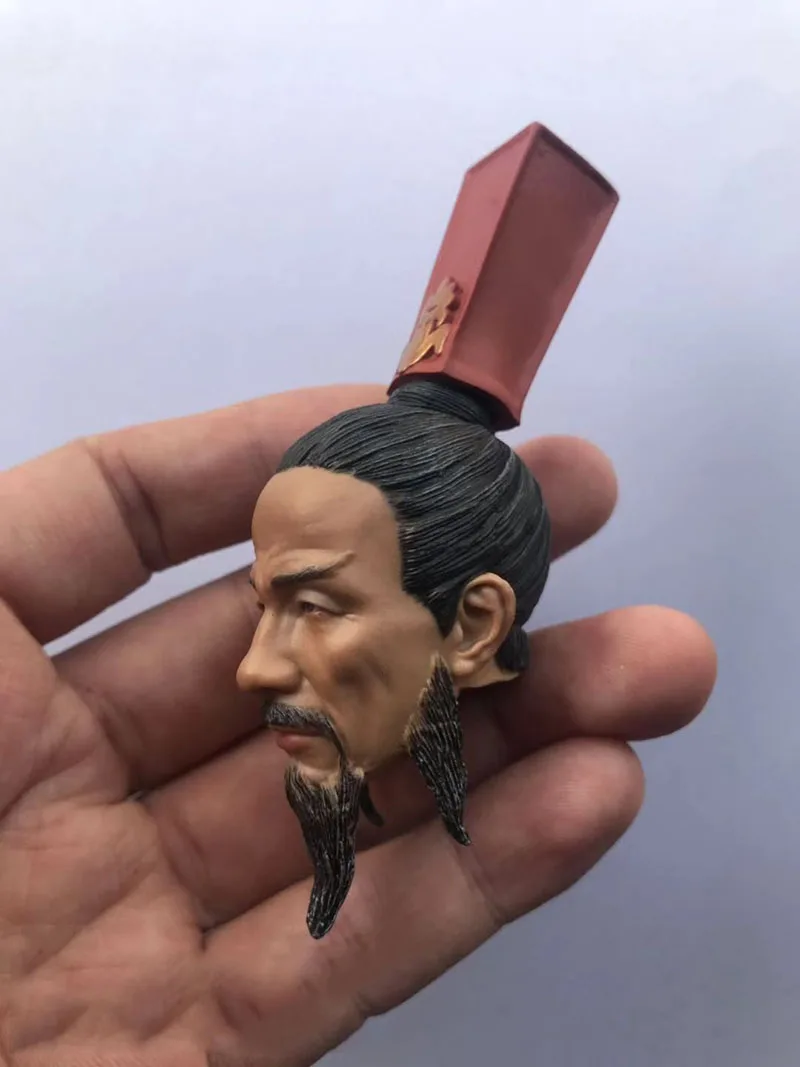 1/6 масштаб мужской древний солдат Sima Yi голова Scuplt резная модель для 12 ''аксессуары для тела