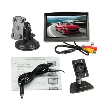 

5.0 Inch Digital TFT LCD Screen Display Car Rear View Monitor Universal Night Vision Set with Mounting Bracket