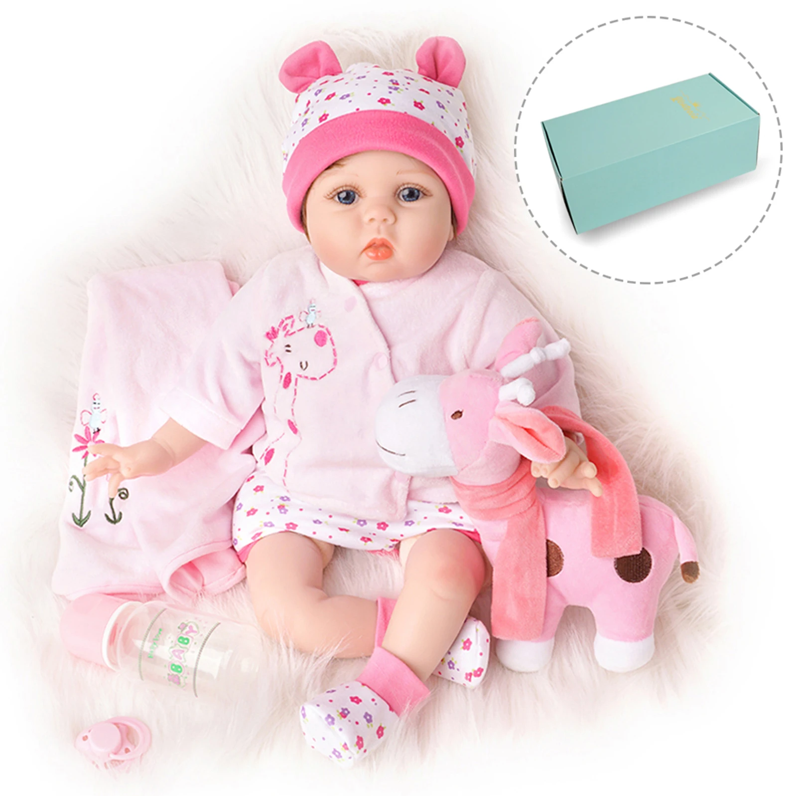 Tianara Realistic Reborn Baby Doll with Gift Box Alive Real Dolls for Girls Kids Children's Toys Outfits Accessories |