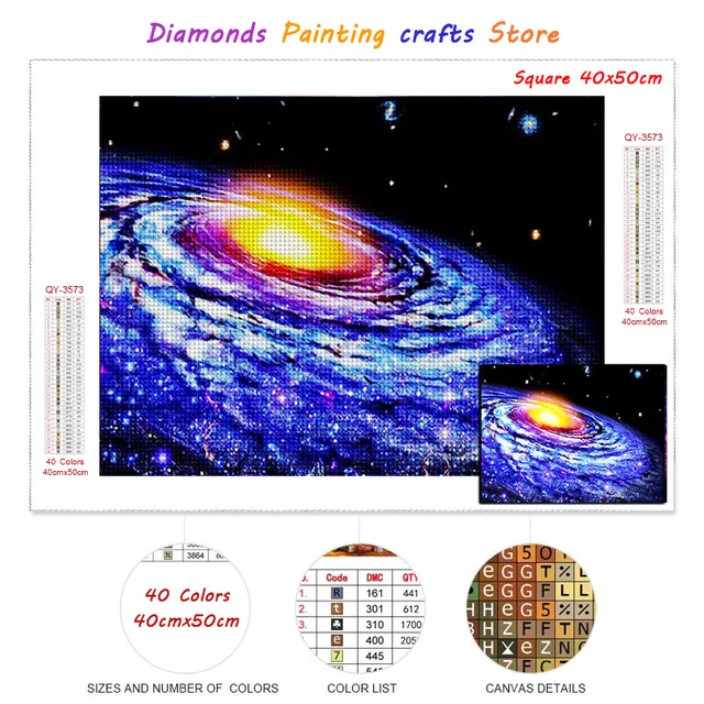 New AB Diamond Painting Universe Planet Full Square/Round Diamont Embroidery Sky Landscape Mosaic Galaxy Cross Stitch Home Decor H41-18