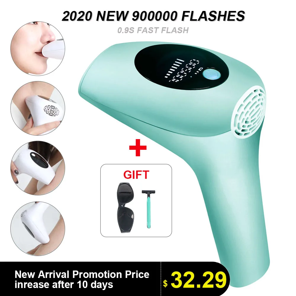 New 900000 Flashes Laser Epilator Permanent IPL Photoepilator Laser Hair Removal depiladora Painless electric shaving Dropship New 900000 Flashes Laser Epilator Permanent IPL Photoepilator Laser Hair Removal depiladora Painless electric shaving Dropship