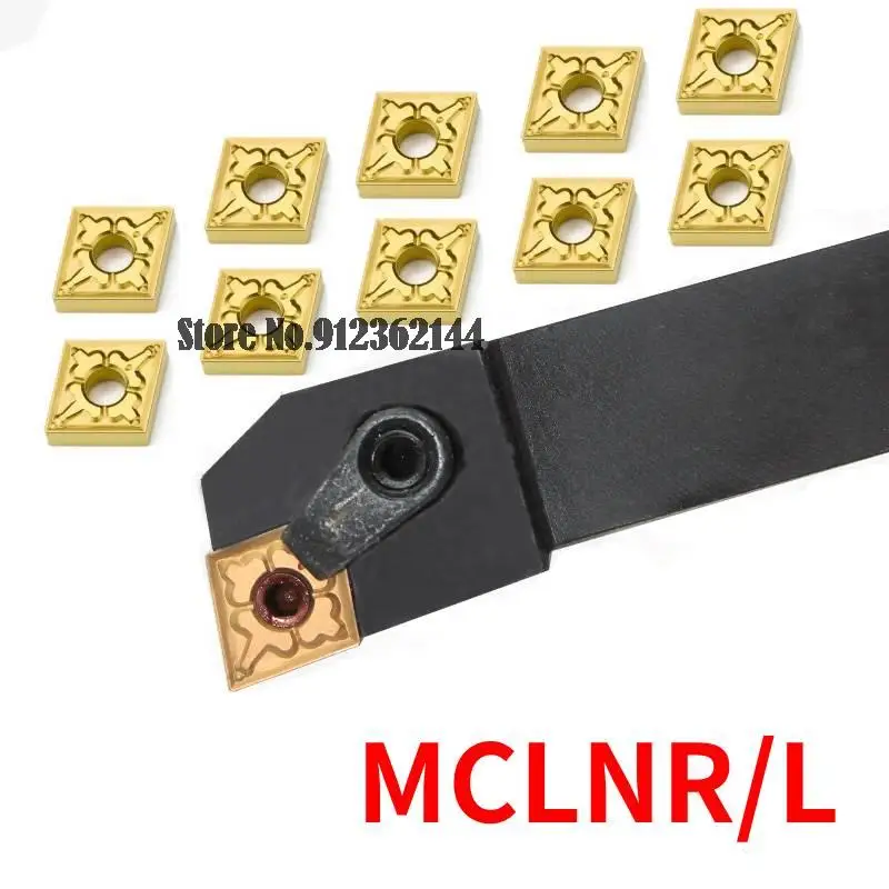 

MCLNR1616H12 MCLNR2020K12 MCLNR2525M12 MCLNL3232P12 External Turning Tool Holder CNMG12 Carbide Inserts Lathe Cutting Tools Set