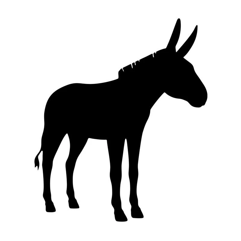 

Cartoon Funny Donkey Stickers PVC Decals Car Bumper Window Decoration Accessories ZWW-2278, 13cm * 11cm