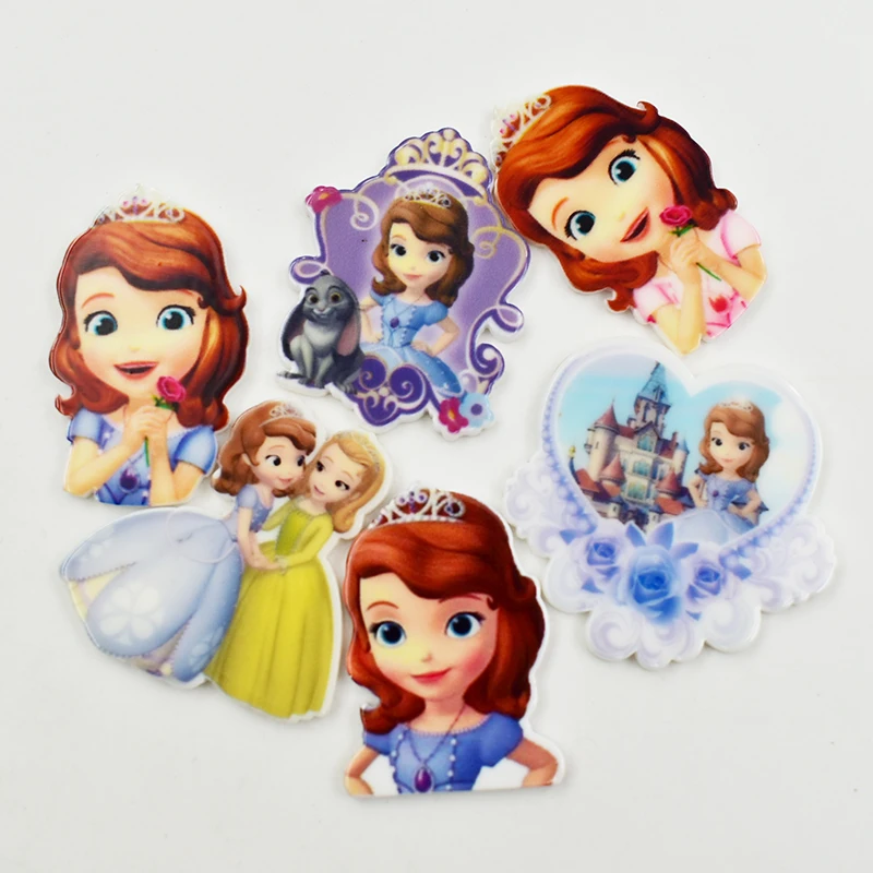 Mixed 12pcs Принцесса слизи амулеты аксессуары для волос шпильки украшения DIY Ювелирные изделия милые девушки смолы слизи амулеты - Окраска металла: Mixed 12pcs