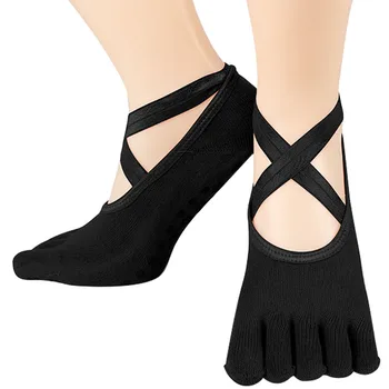 

1pair Women Girls Elastic Indoor Dance Yoga Socks With Grips Non Slip Soft Pilates Ballet Slippers Breathable Fitness Silicone