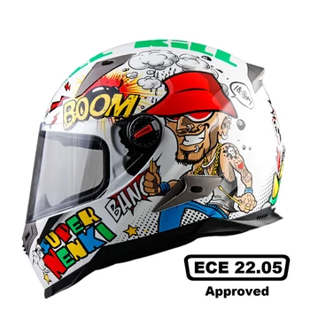 

Motorcycle Helmet Men Full Face Helmet Moto Riding ABS Material Motocross Helmet Motorbike ECE Certification Casco Moto #