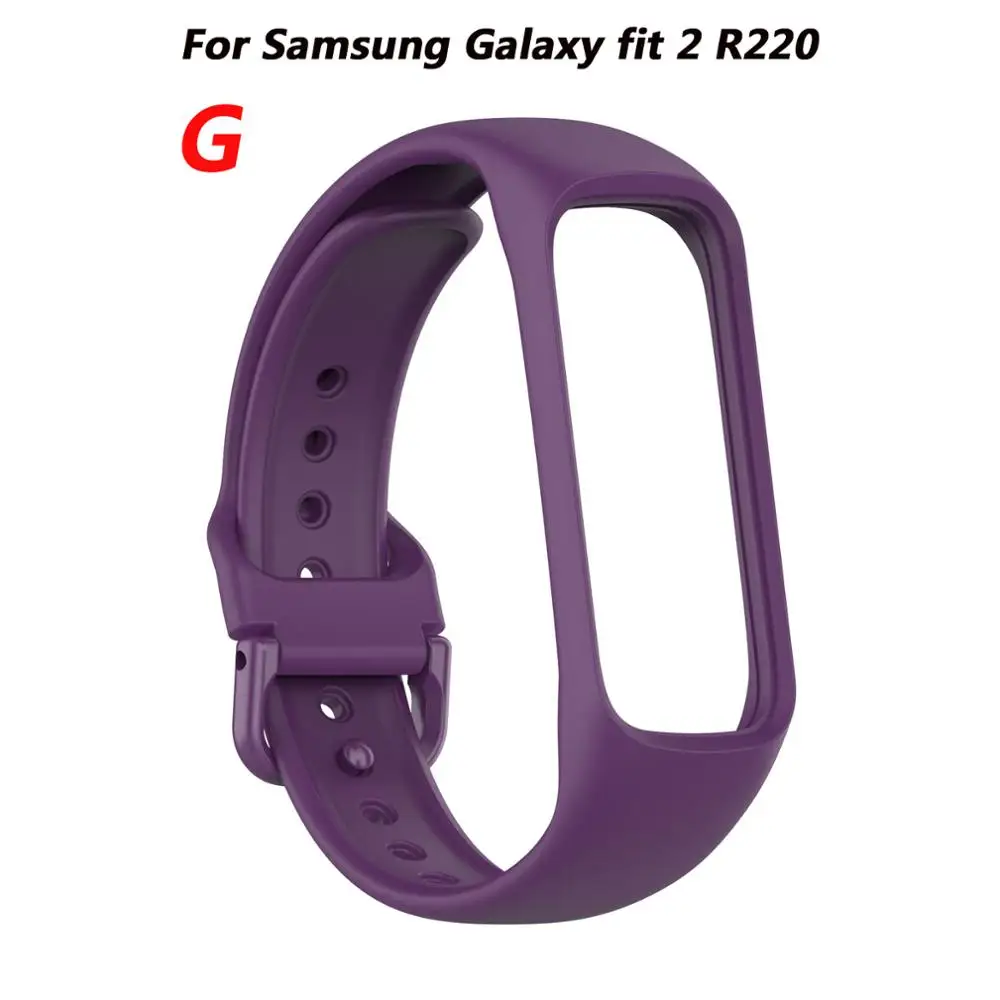 Tencloud Lot de 2 bracelets de rechange en silicone souple pour Samsung Galaxy Fit SM-R370 