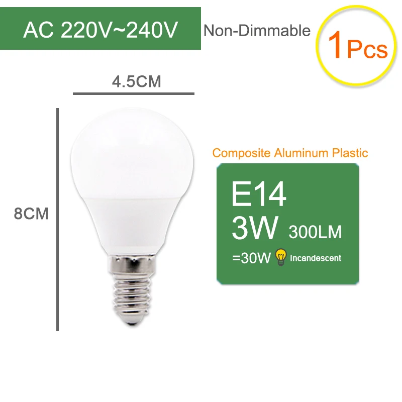 E14 3W No Dimmable Kaguyahime 1 шт./5 шт. затемняемый мини E14 Светодиодный светильник 220В светодиодный E14 лампа светодиодный светильник E27 3 Вт 5 Вт 6 Вт 9 Вт 12 Вт лампада лампа Para Bombilla ампула - Испускаемый цвет: E14 3W No Dimmable