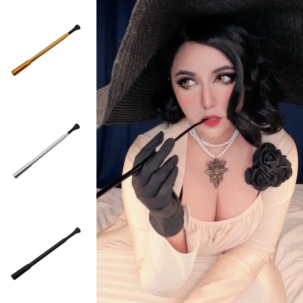 

Sexy Style Elegant Vintage Extendable Cigarette Holder Photo Prop Costumes